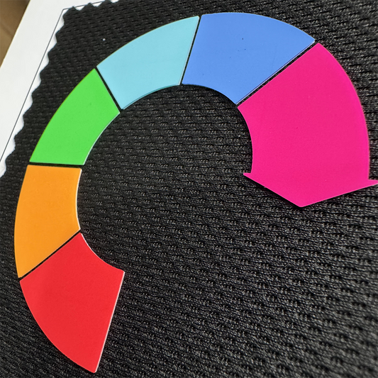 3D Silicone Heat Transfer Mold Color Label