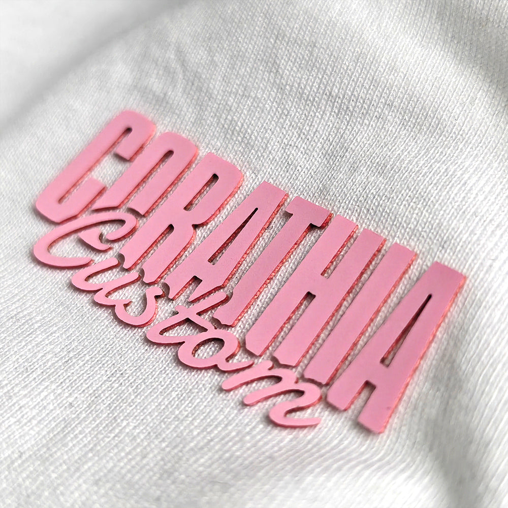Thick 3D Personalized soft vinyl labels plate heat transfer patches clothes washing logo printing customized 4-12cm 0.5mm
