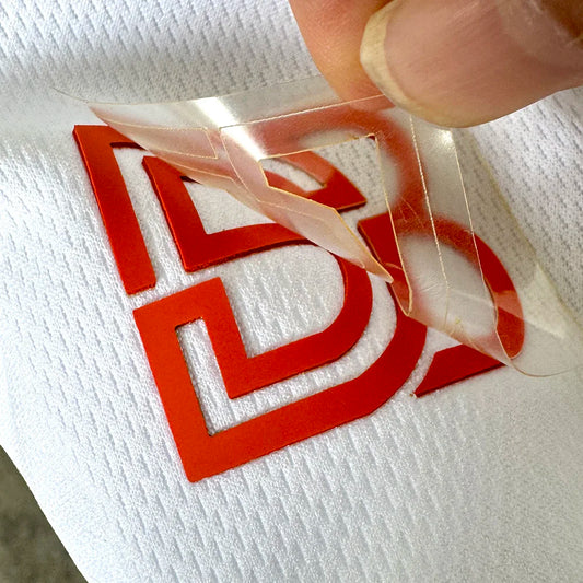 Heat Transfer One Color Thick Label 3D Silicone Hot Stamping Soft Label Fabric Chest Label Custom Logo Branding Labe 1mm
