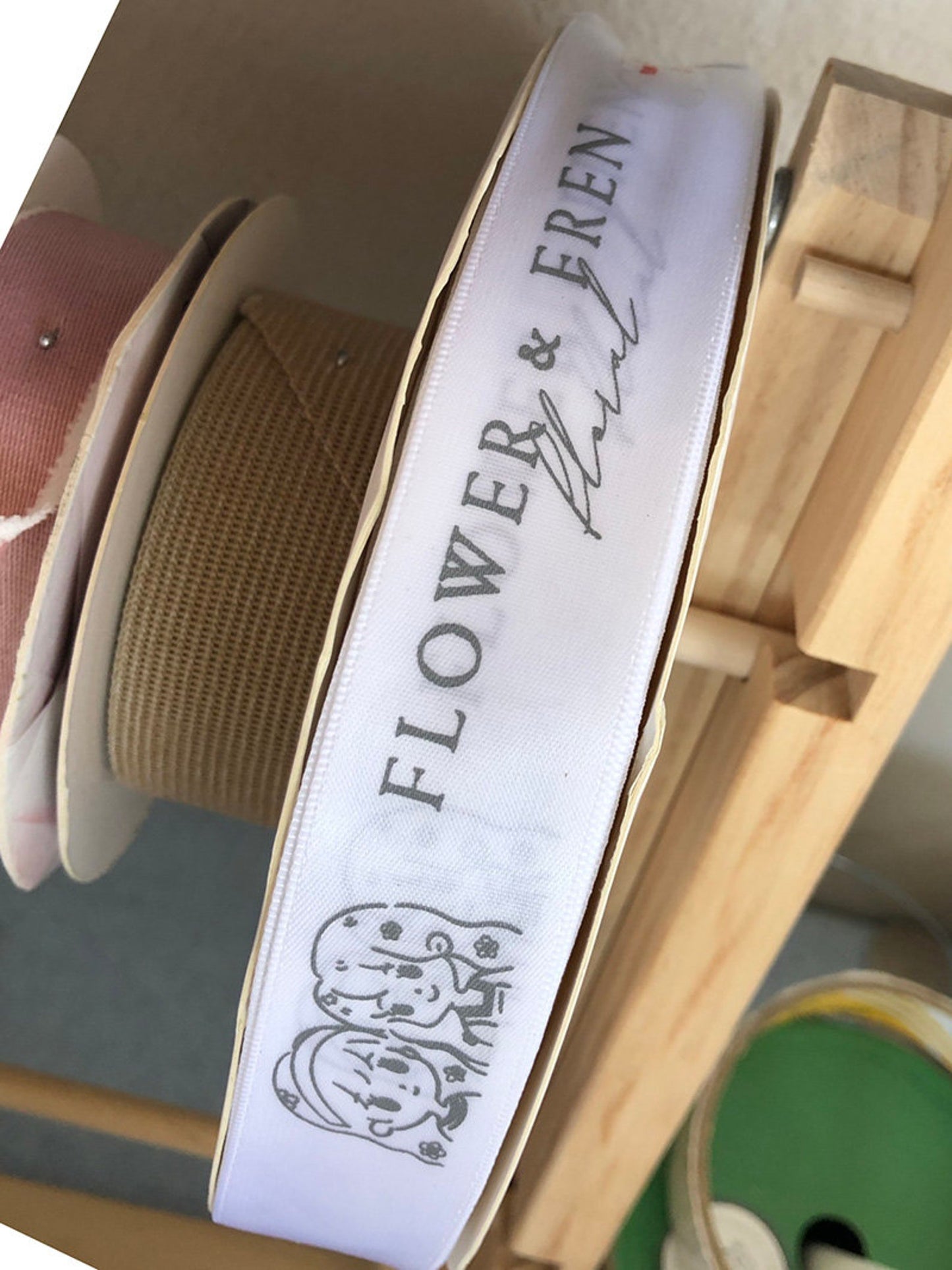 HAOSIHUI Free Design 6mm-100mm Customized Printed Logo Ribbon Gift Packaging Satin Polyester Decoration for Wedding 100yard/lot
