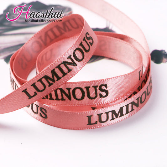 1''(26mm) customized Polyester stain ribbon and wedding ribbons personalized packaging decoration 100 yard/lot