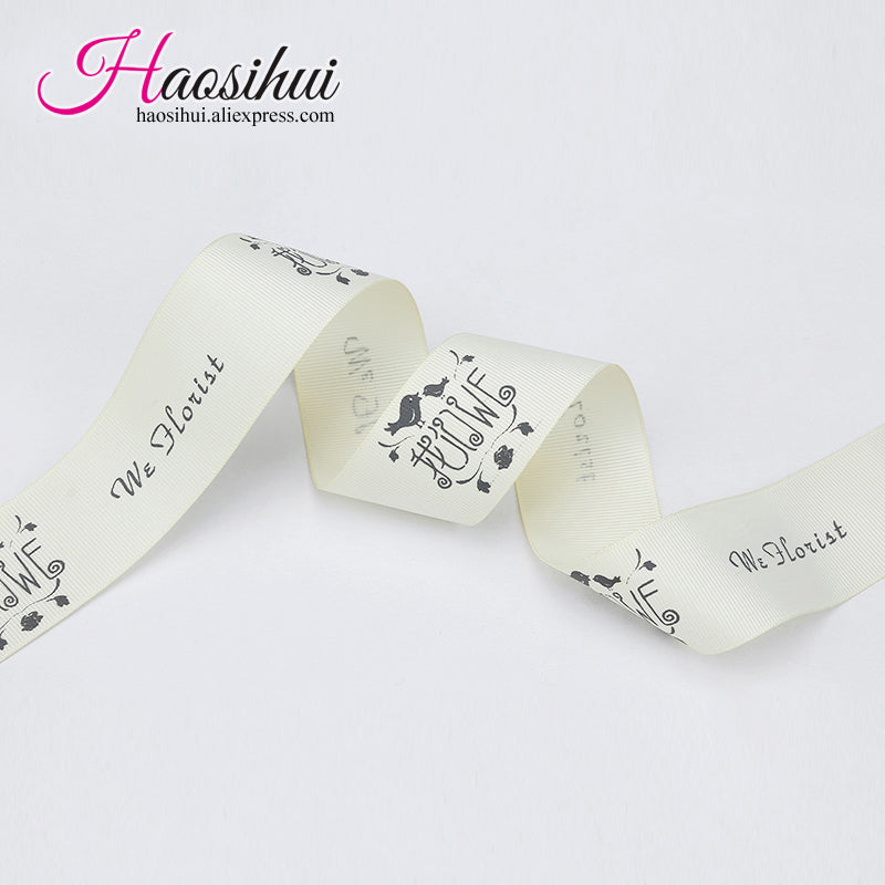 1-1/2''(39mm) custom bridal shower ribbon and ribbon with names on it for a wedding grosgrain ribbon 100yards/lot