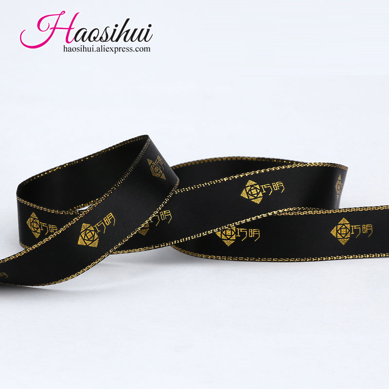 1-1/2''(39mm) custom wire edge ribbon wedding favors and gifts printing your logo event car decoration and candy boxes