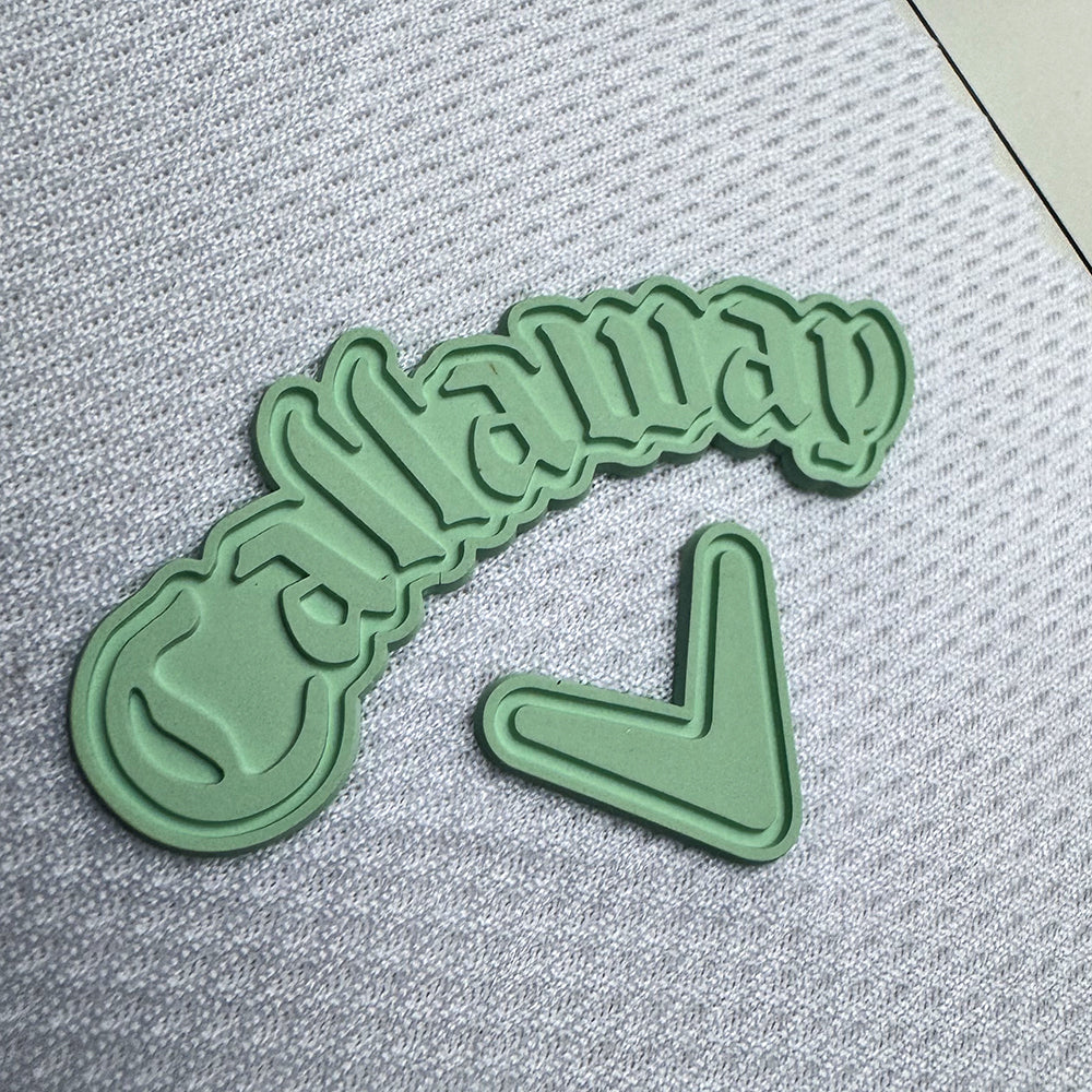 Transfer One Color Thick Label 3D Silicone Hot Stamping Soft Label Fabric Chest Label Custom Logo Branding Logo Printing