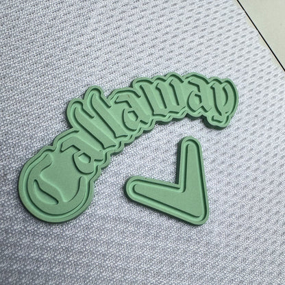 Transfer One Color Thick Label 3D Silicone Hot Stamping Soft Label Fabric Chest Label Custom Logo Branding Logo Printing