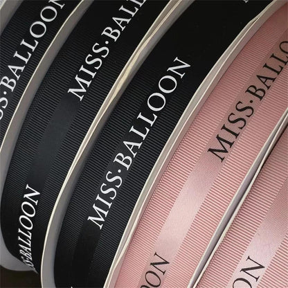 Custom Grosgrain Edge Satin ribbon 100 yards Spool Logo printed