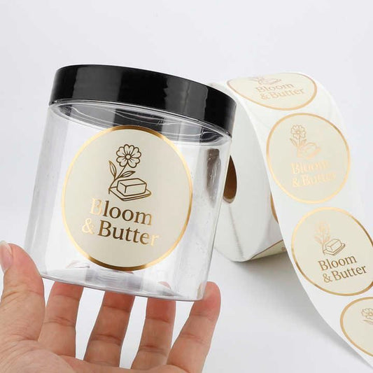 Haosihui Custom Stickers, Image or Text- Vinyl Custom Labels Stickers Personalized - Waterproof, Dishwasher Safe, Fade Resistant, UV Protected Business Labels