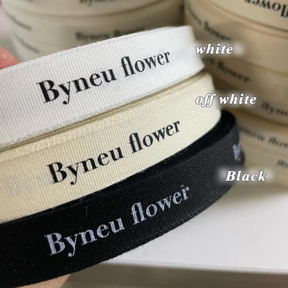 10mm-50mm Custom Cotton Ribbon Print Logo Handmade For Wedding Christmas Decoration DIY Sewing Fabric 100 Yards/Roll