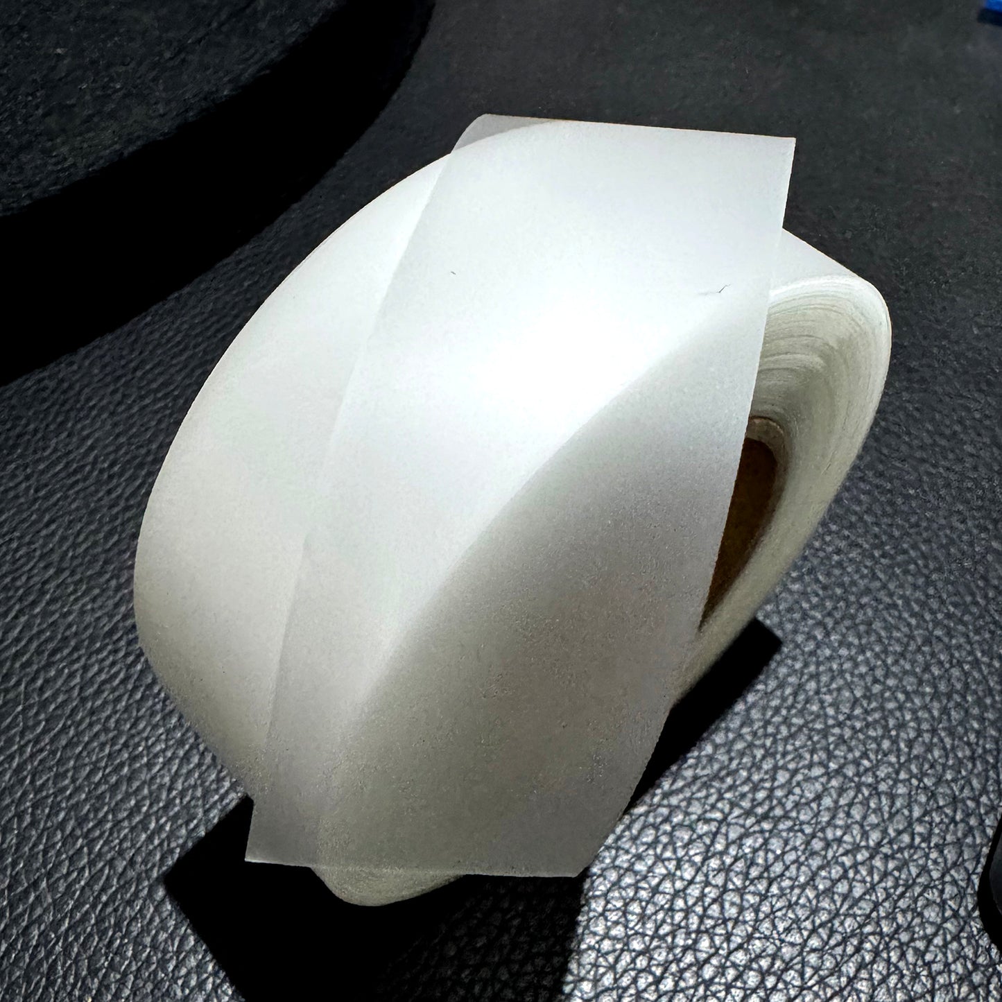 TPU Stretchable Water-Repellent Blank Ribbon, semi-Transparent Frosted Base, 2-5 cm Wide, Soft, Printable Parameter Washable Label, Bouquet Decoration Material.