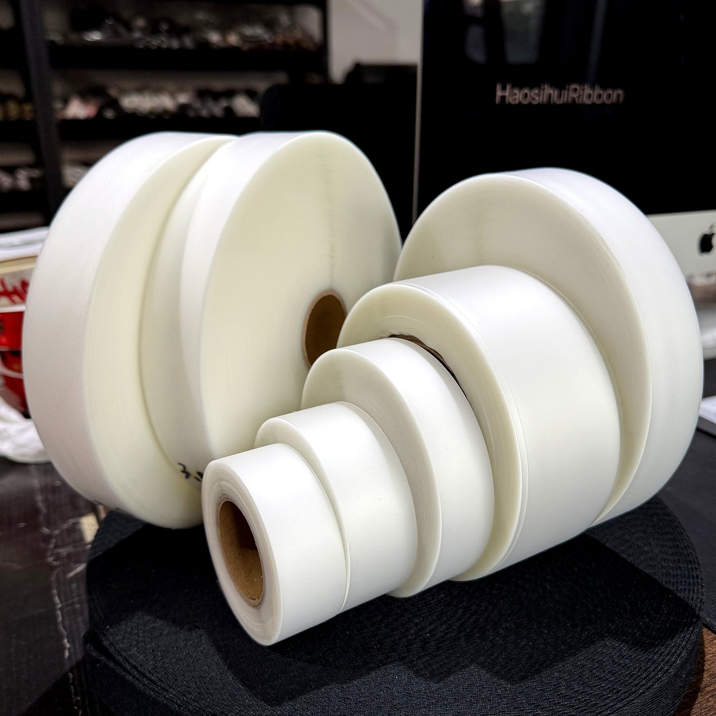 TPU Stretchable Water-Repellent Blank Ribbon, semi-Transparent Frosted Base, 2-5 cm Wide, Soft, Printable Parameter Washable Label, Bouquet Decoration Material.