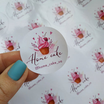 Haosihui Custom Stickers, Image or Text- Vinyl Custom Labels Stickers Personalized - Waterproof, Dishwasher Safe, Fade Resistant, UV Protected Business Labels