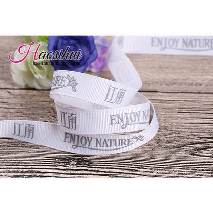 1-1/4''(32mm) custom bridal shower ribbon and personalised ribbon for wedding favours made by grosgrain 100yards/lot