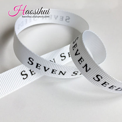 1/2''(13mm) wholesale cheap grosgrain ribbon Personalized Favors Printed Ribbon for Party Wedding Baby Shower Favor 100yards/lot