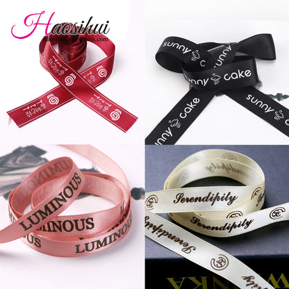 2''(51mm) New Arrival Personalized ribbon polyester private logo printed gift Christmas decoration ribbons 100yards/lot