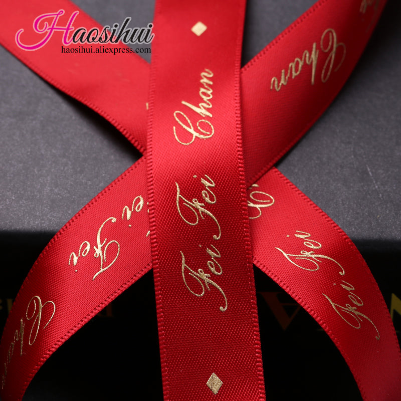 3''(75mm) wholesale personalized wedding ribbon for favors and personalized ribbon for baby shower favors 100yards/lot