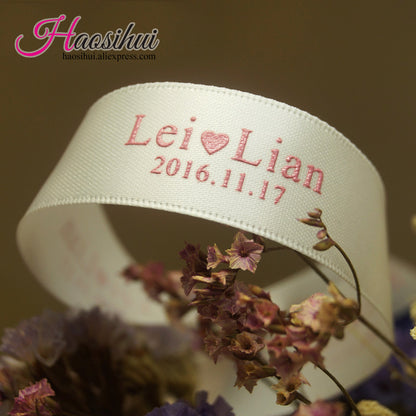 Free design 3/8''(10mm) New wholesale Personalized ribbon polyester private logo printed gift package decoration ribbons