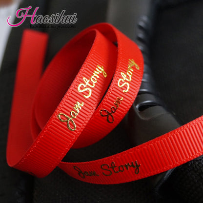 3''(75mm) custom word wedding favors decoration grosgrain for personalized ribbon labels 100 yards/lot