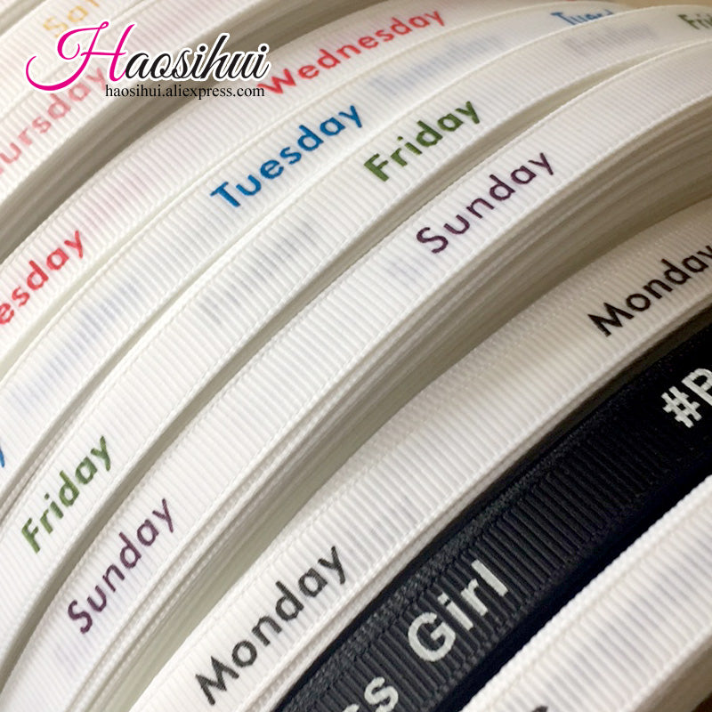 Free design 3/8''(10mm) grosgrain ribbon Personalized Favors Printed Ribbon for Party Wedding Baby Shower Favor 100yards/lot