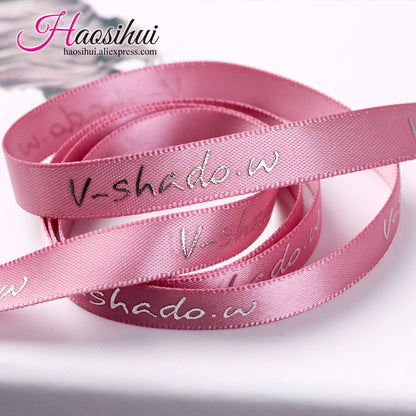 2''(51mm) wholesale personalized ribbon custom printed satin ribbon and personalized ribbons for party 100yards/lot