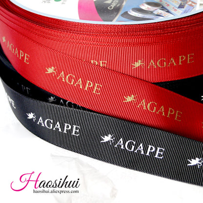 Free design 3/8''(10mm) grosgrain ribbon Personalized Favors Printed Ribbon for Party Wedding Baby Shower Favor 100yards/lot