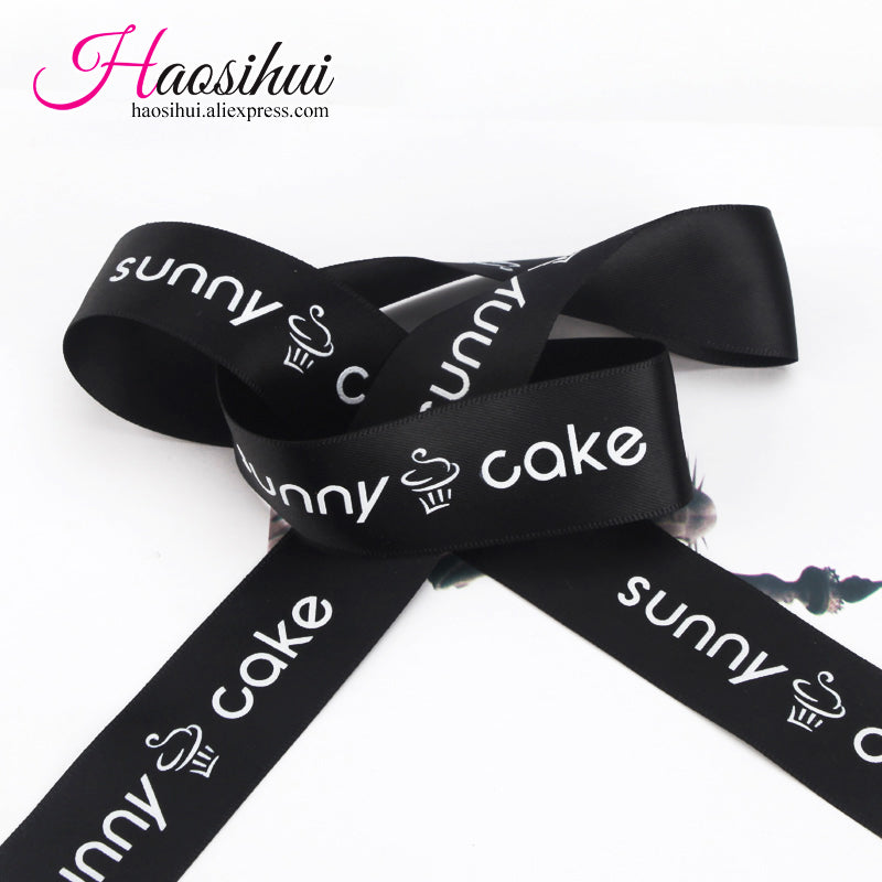 Free design 3/8''(10mm) New wholesale Personalized ribbon polyester private logo printed gift package decoration ribbons
