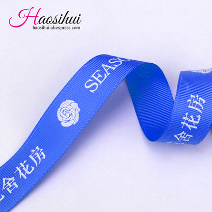 3/8''(10mm) cheap ribbon for bows perssoalized design ribbon for bridal shower and decoration packaging 100yards/lot