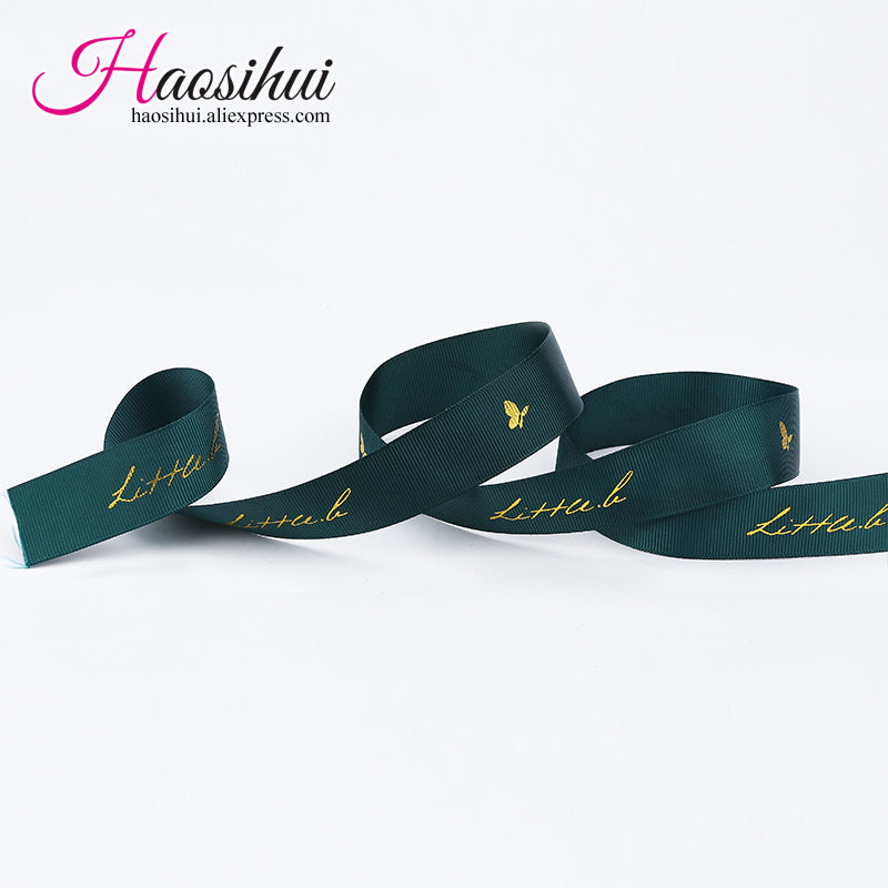3''(75mm) custom word wedding favors decoration grosgrain for personalized ribbon labels 100 yards/lot