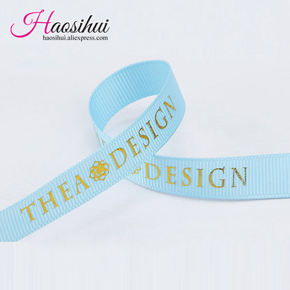 1''(26mm) personalized baby shower ribbons for favors grosgrain ribbons gift packaging christmas party decoration 100yards/lot